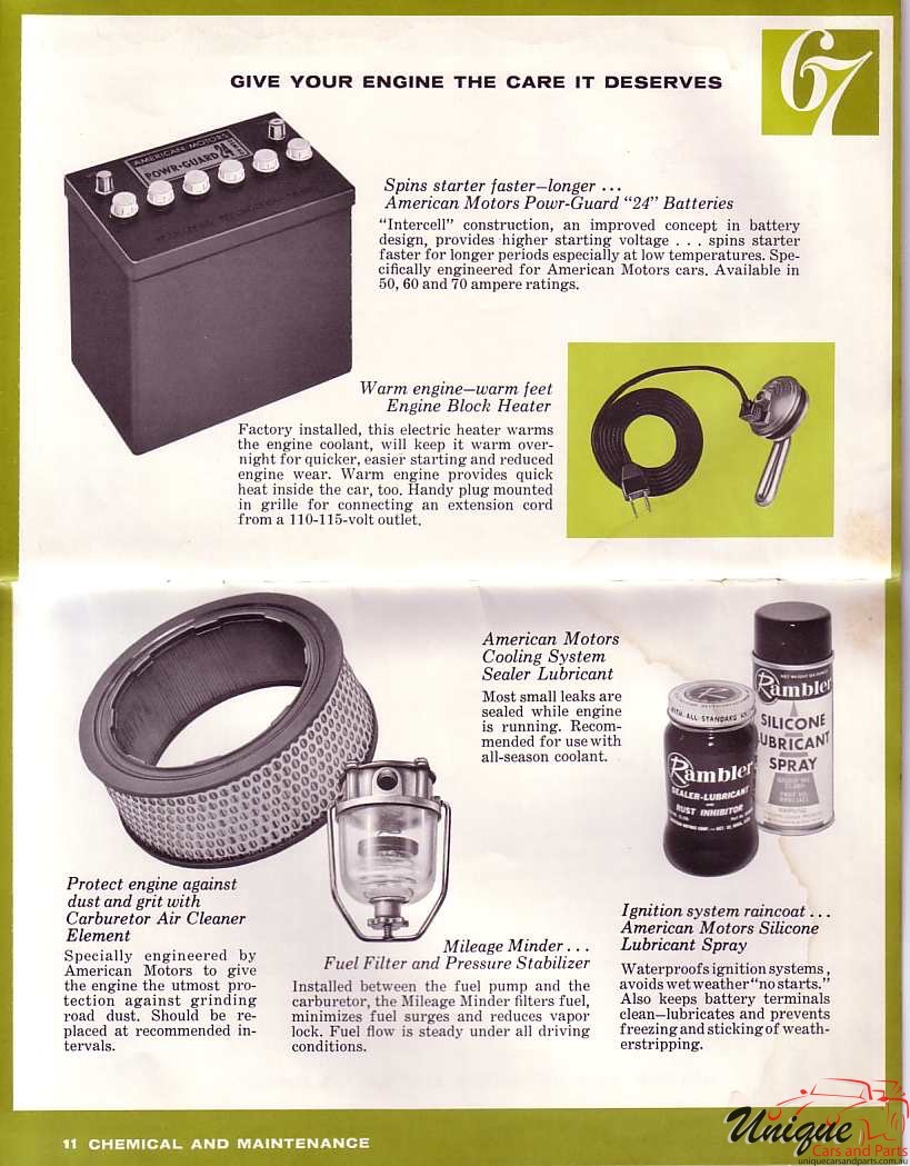 1967 AMC Accessories Brochure Page 1